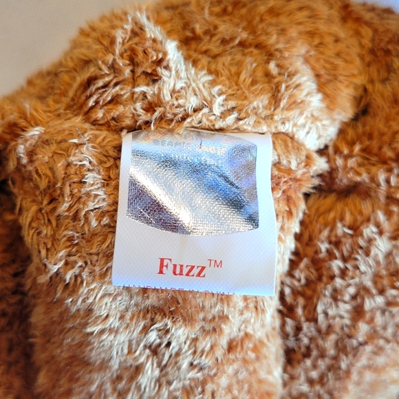 Fuzz Beanie Baby Retired Bear NWT Tag Errors - Picture 7 of 8
